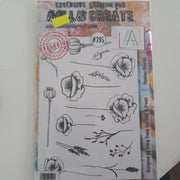 #395 AALL & CREATE STAMP PAPAVER POPPIES A5